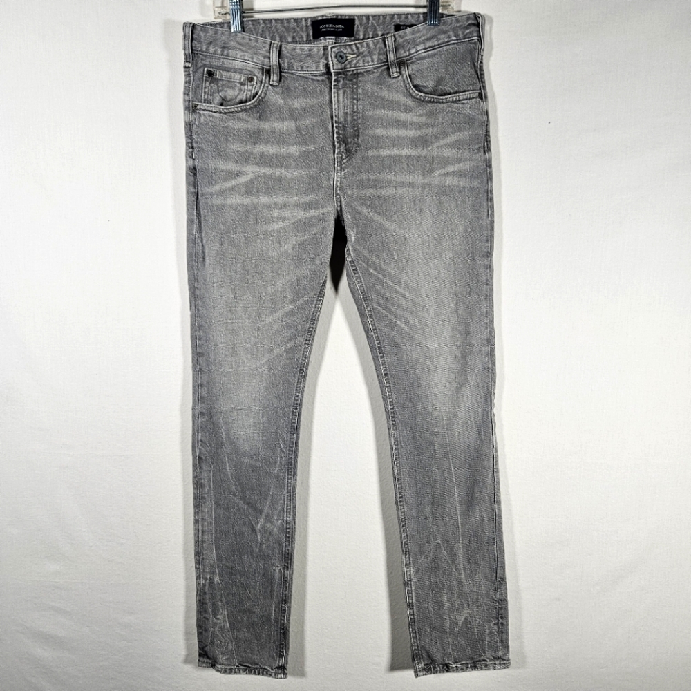 Scotch & Soda Gray Skinny Jeans